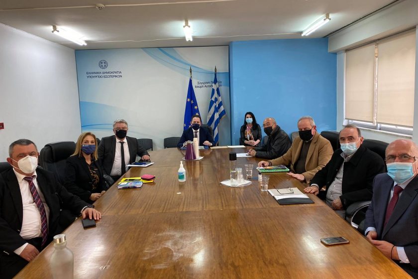 Ο Συντονιστής Αποκεντρωμένης Διοίκησης Μακεδονίας – Θράκης στον Αναπληρωτή Υπουργό Εσωτερικών στην Αθήνα